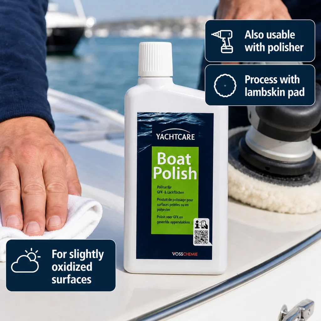 Boat Polish 500ml, Marine Polish, Gelcoat Polish for GfK & Lackflächen