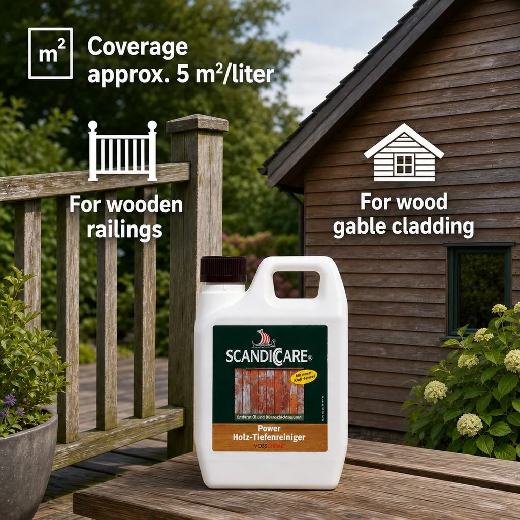 Wood Cleaner, Deep Wood Cleaner, Power Holz Tiefenreiniger 1 Liter, Wood Floor Cleaner