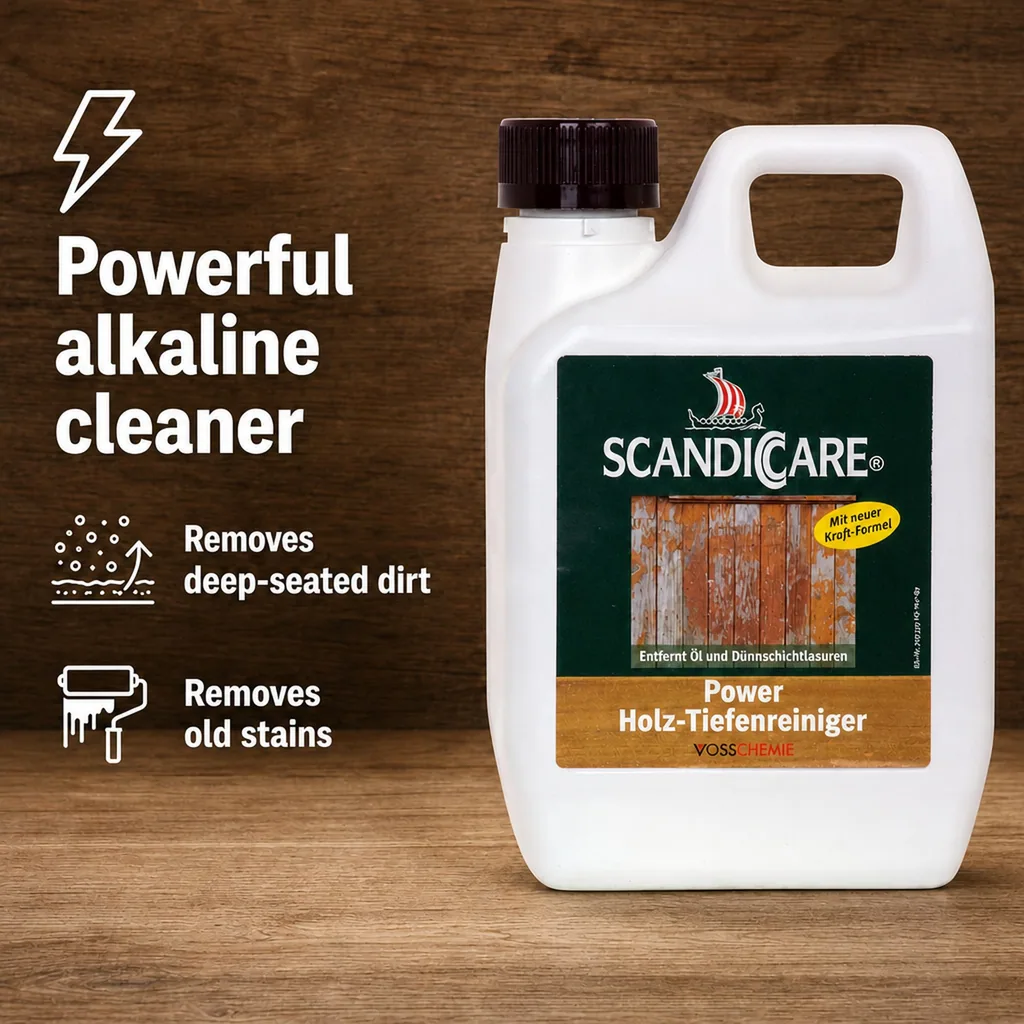 Wood Cleaner, Deep Wood Cleaner, Power Holz Tiefenreiniger 1 Liter, Wood Floor Cleaner