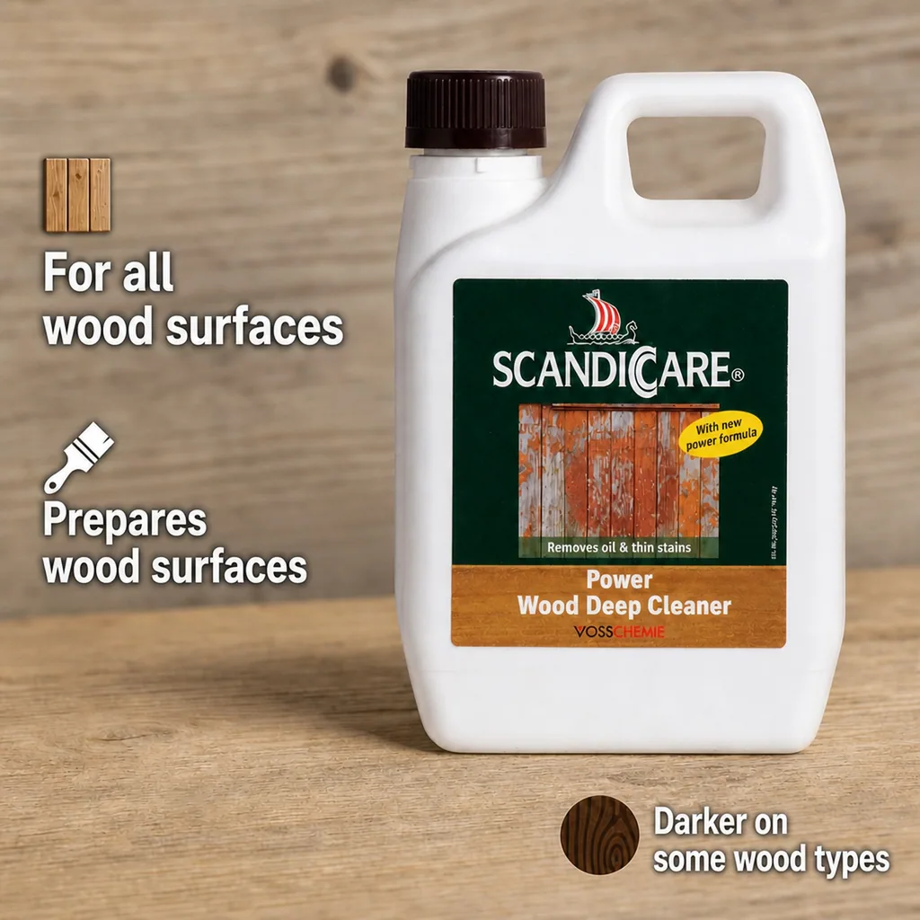 Wood Cleaner, Deep Wood Cleaner, Power Holz Tiefenreiniger 1 Liter, Wood Floor Cleaner
