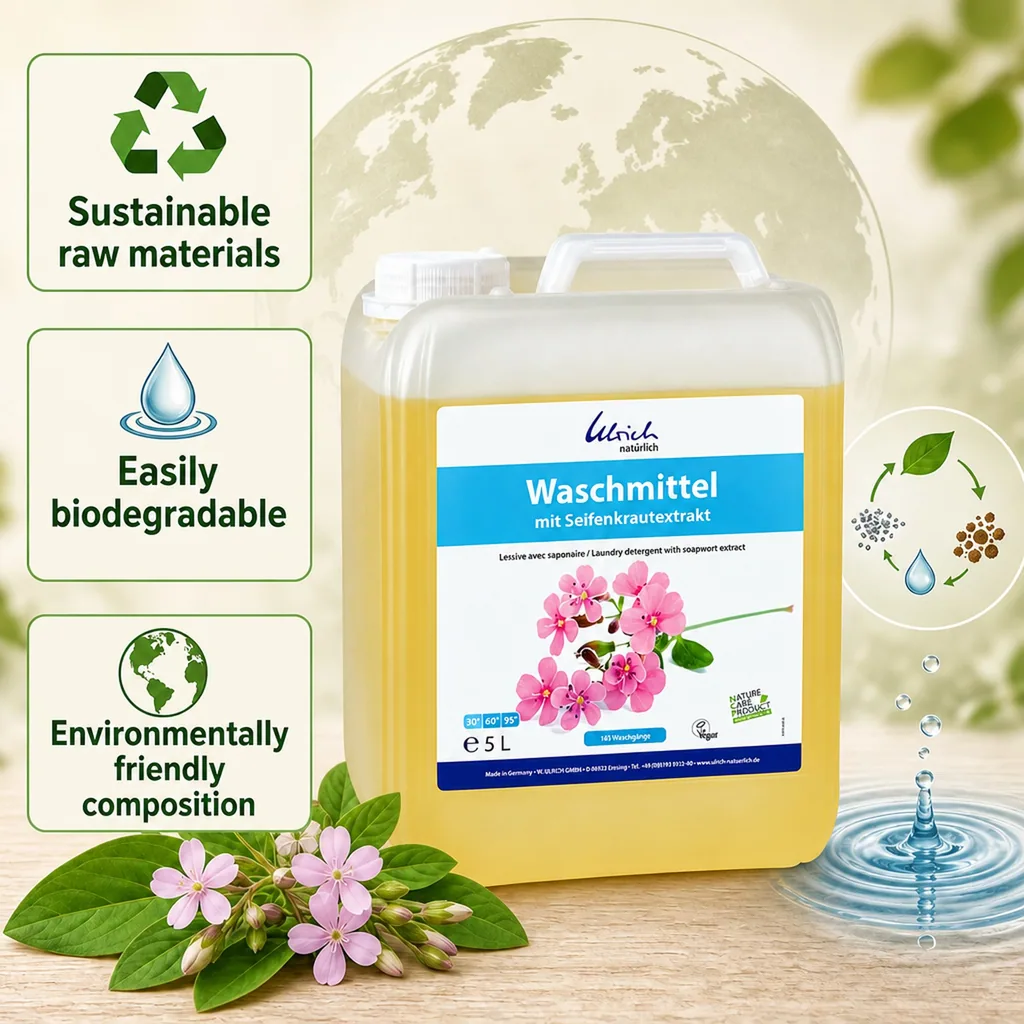 Laundry Detergent 5 Liter, Liquid, Natural, Seepweed Extract