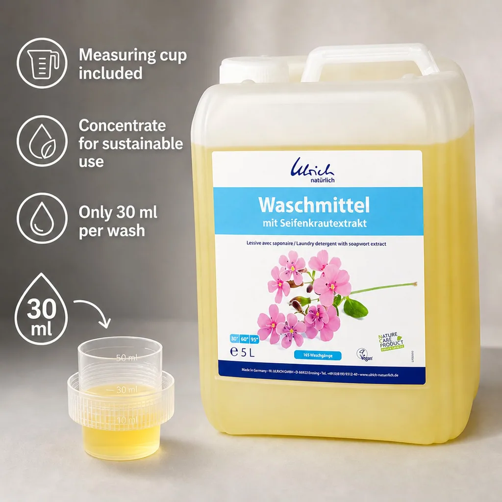 Laundry Detergent 5 Liter, Liquid, Natural, Seepweed Extract