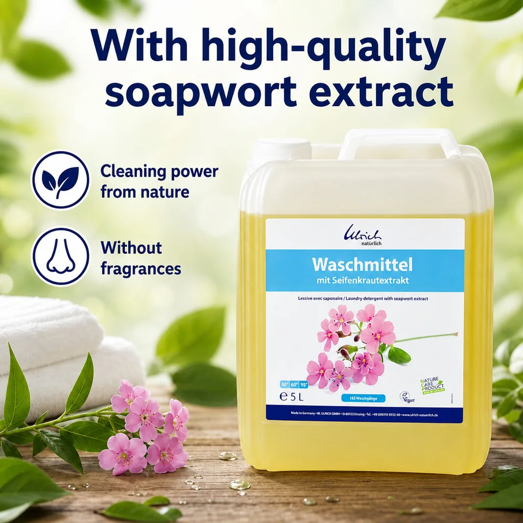 Laundry Detergent 5 Liter, Liquid, Natural, Seepweed Extract