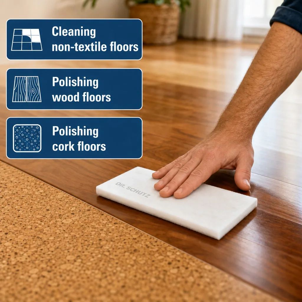 Hand Pad, White Hand Pad, 12 x 25 x 0,6cm, 5 Piece, Cleaning Pad