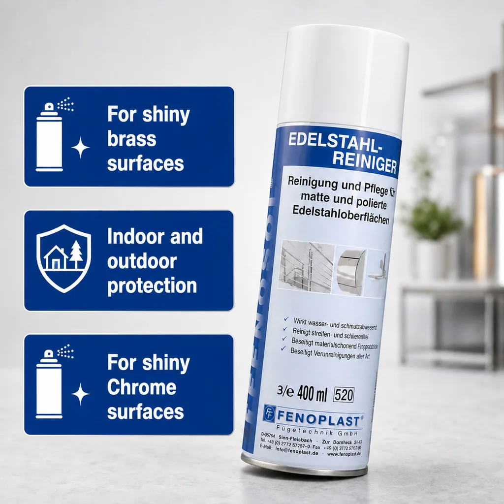 Stainless Steel Cleaner, Stainless Steel Spray, Metal Cleaner, 400 ml Spraydose
