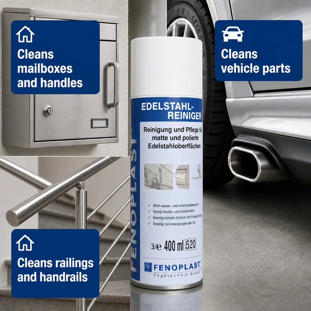Stainless Steel Cleaner, Stainless Steel Spray, Metal Cleaner, 400 ml Spraydose