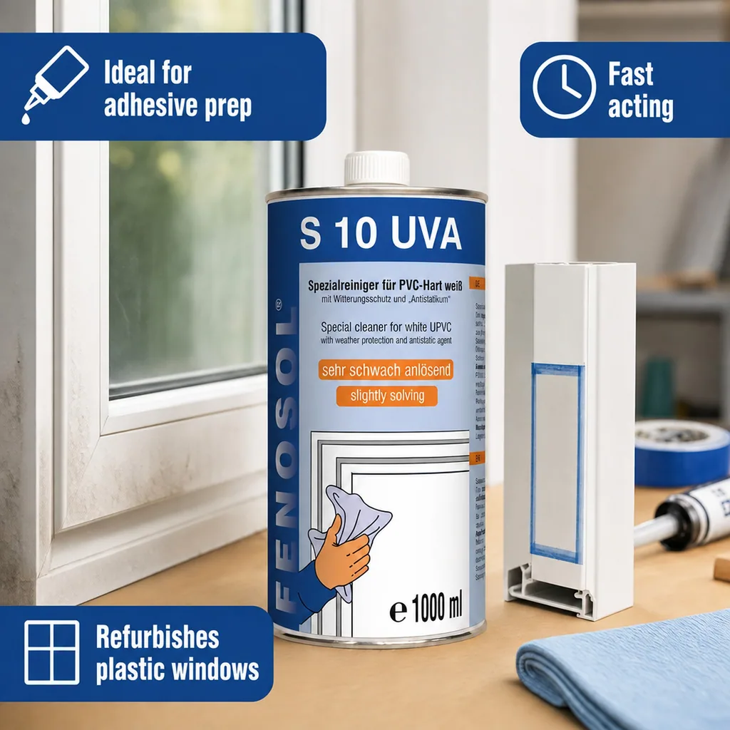 UVA Cleaner 1 Liter, Plastic Cleaner, Window Frame Cleaner