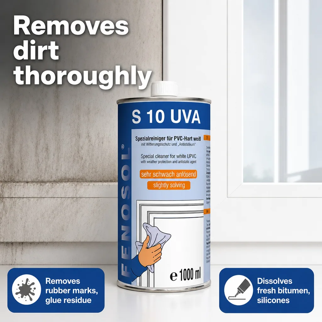 UVA Cleaner 1 Liter, Plastic Cleaner, Window Frame Cleaner