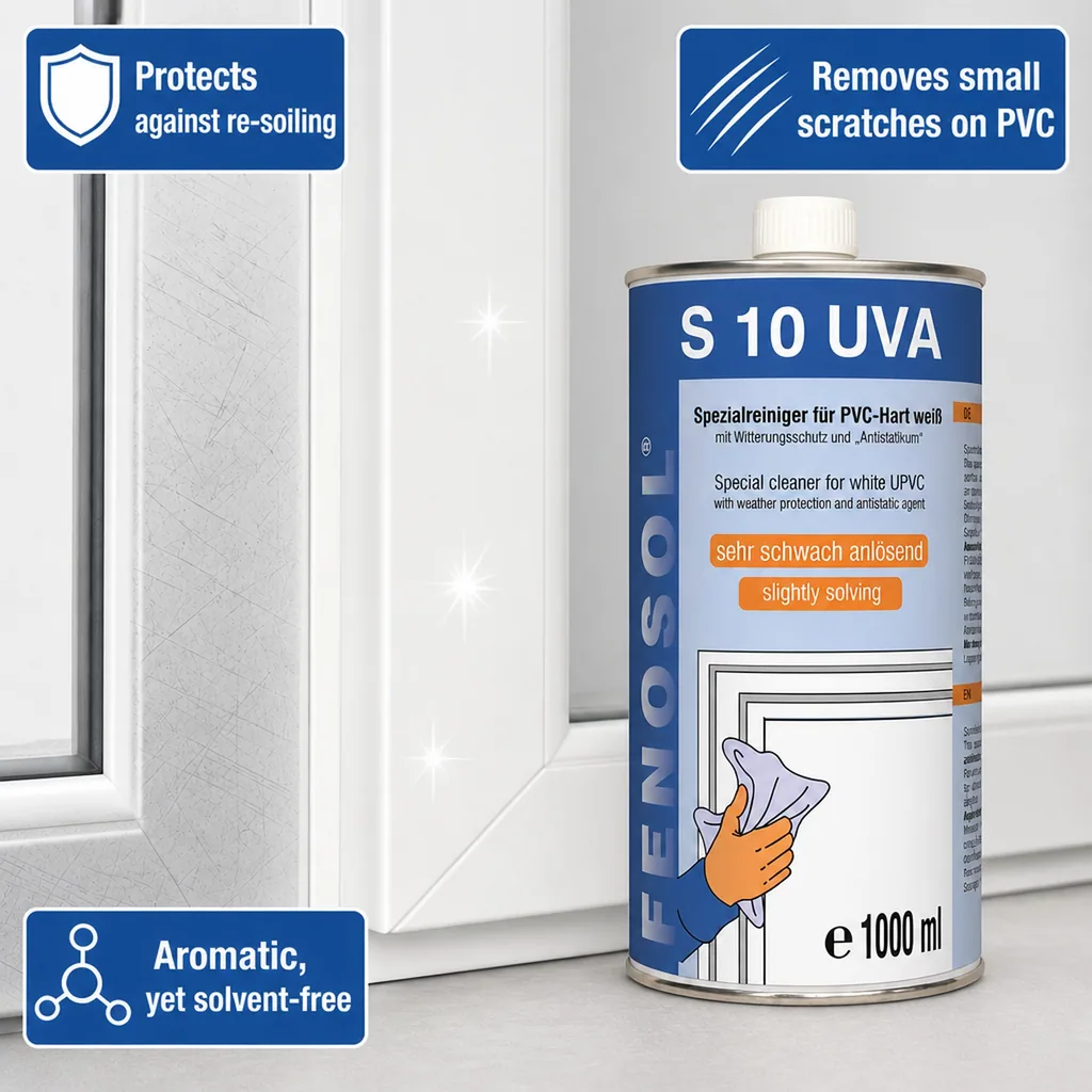 UVA Cleaner 1 Liter, Plastic Cleaner, Window Frame Cleaner