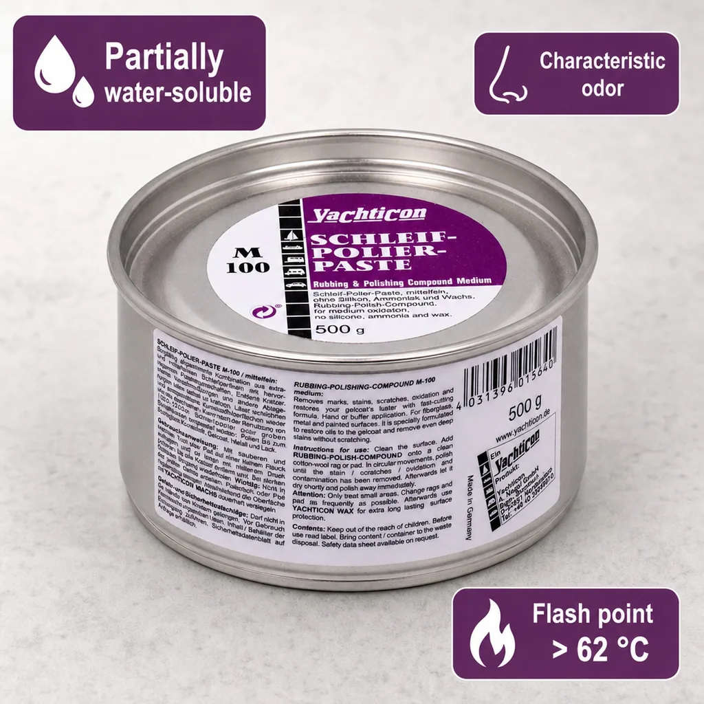 Polishing Compound 500g, Medium Polishing Paste, Automotive Polishing Compound
