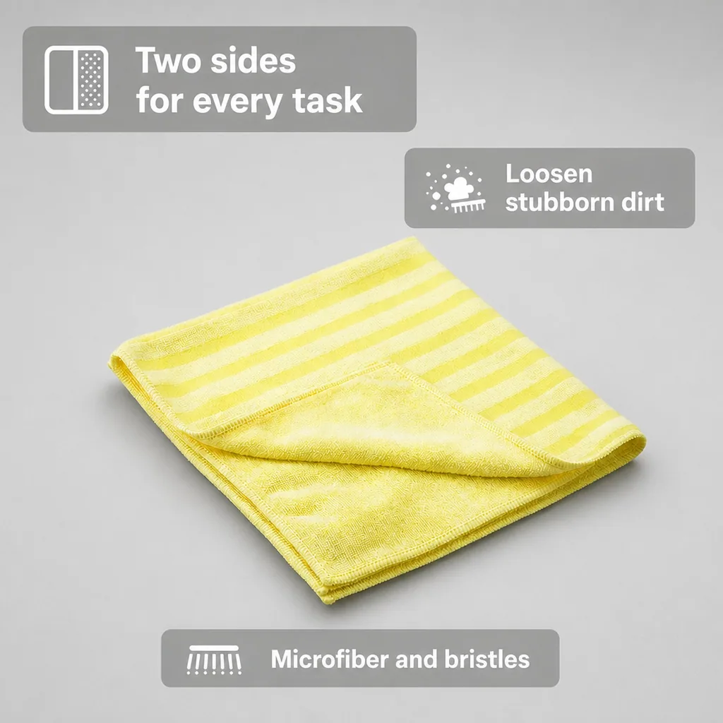 Cleaning cloths, yellow cleaning cloths, 40x40cm, 10 Stück Packung