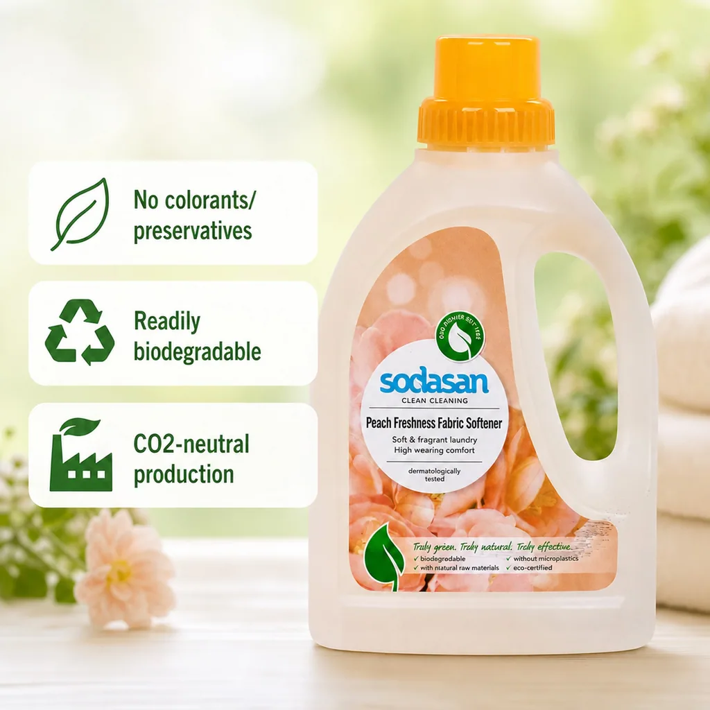 Fabric Softener, Peach, 750ml, Natural Fabric Softener