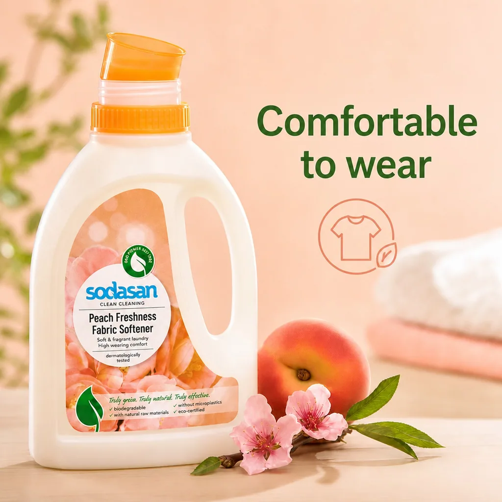 Fabric Softener, Peach, 750ml, Natural Fabric Softener