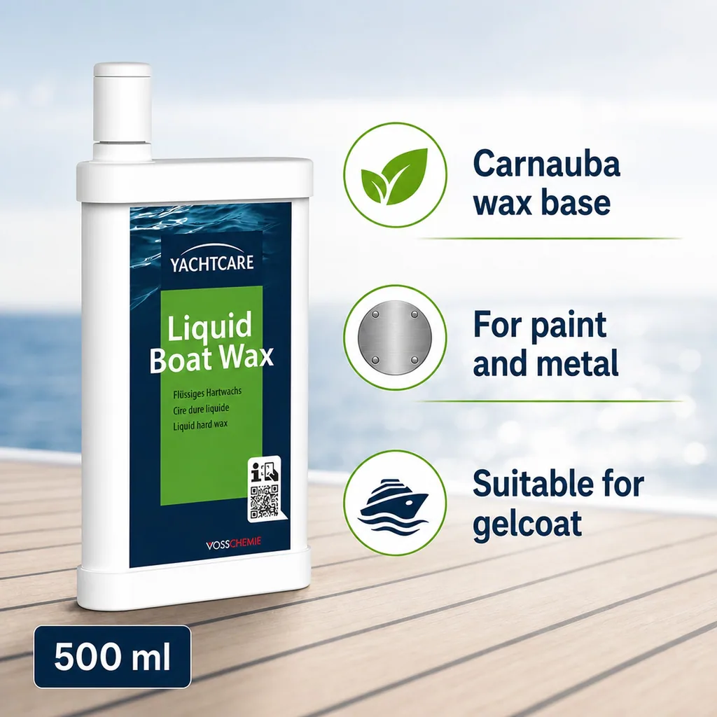 Boat Wax, Liquid Boat Wax 500 ml, Marine Polish