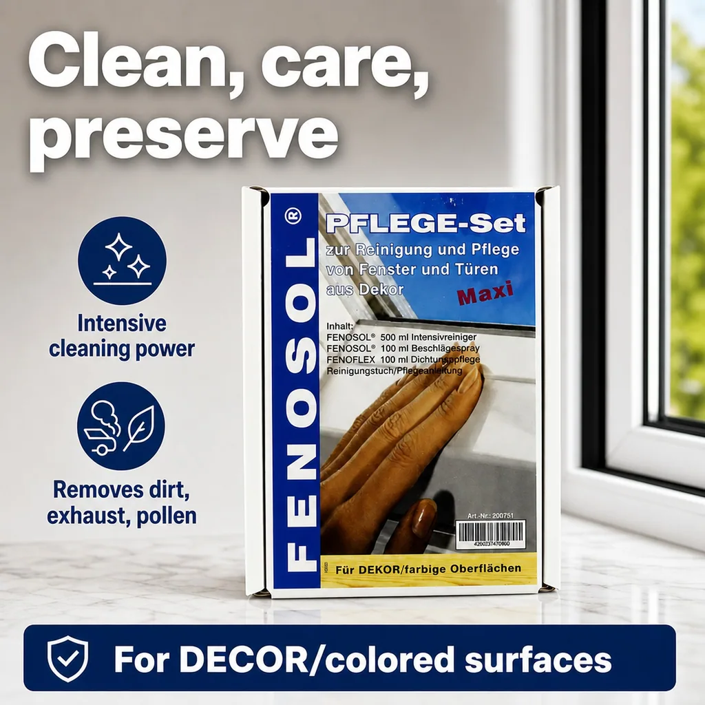 Window profile cleaner, window frame cleaner, colored window frame cleaner, window profile care set MAXI