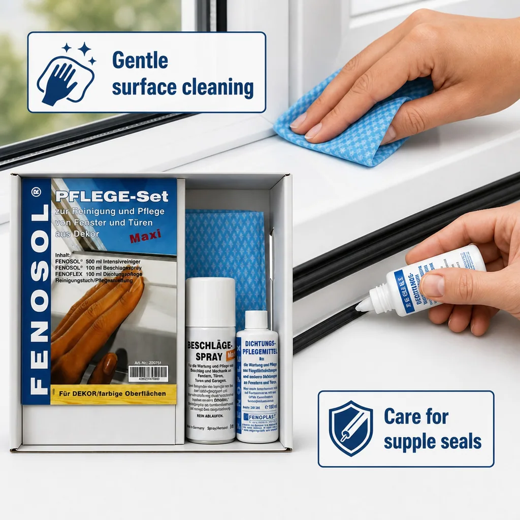 Window profile cleaner, window frame cleaner, colored window frame cleaner, window profile care set MAXI