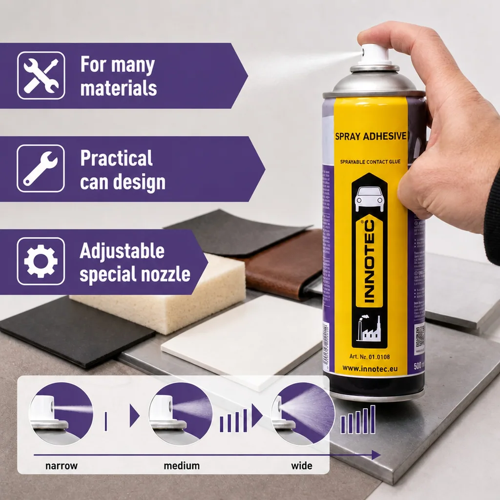 Adhesive Spray 500 ml, Transparent Adhesive Spray, Clear Adhesive Spray