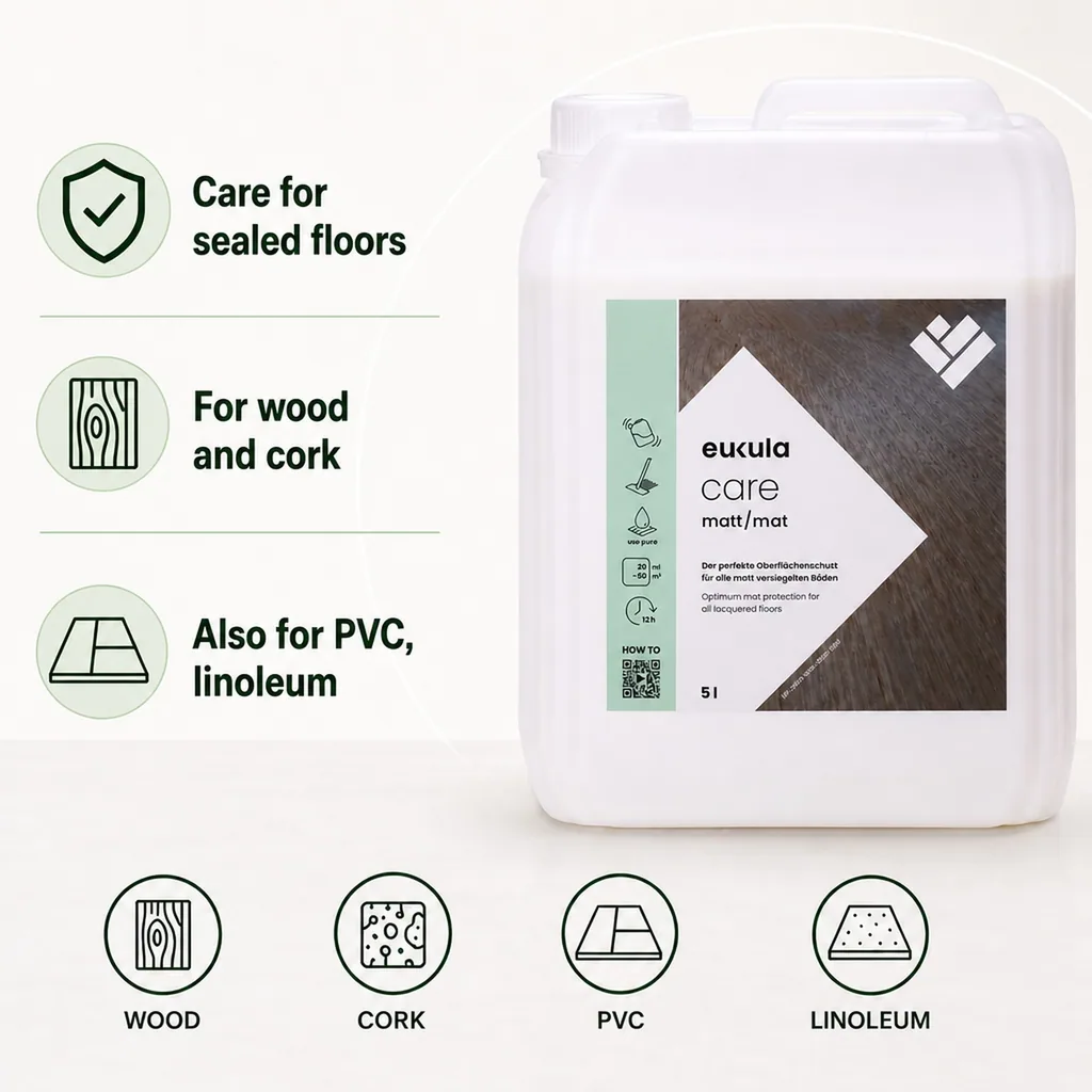 Wood Floor Cleaner 5 Liter, Matte Floor Cleaner, Wood Floor Care