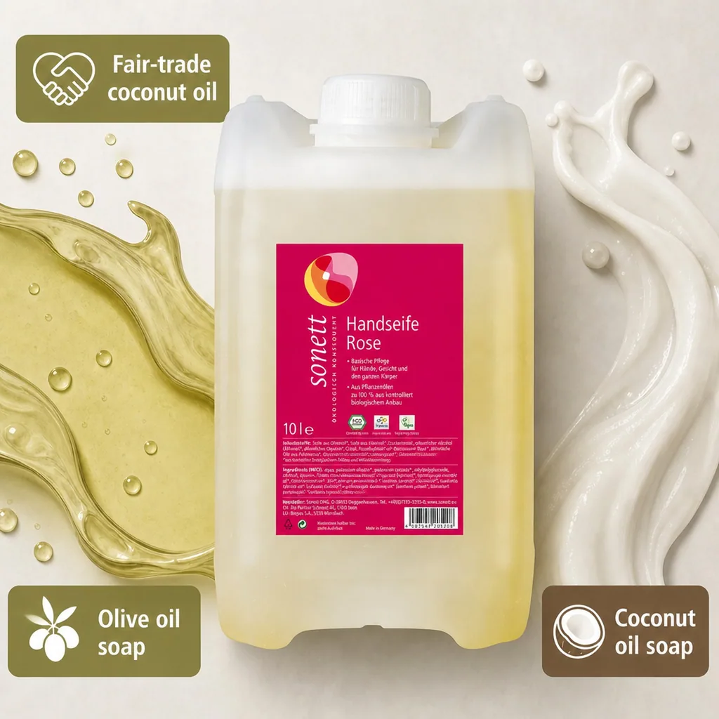 Hand Soap, Rose Scented, 10 Liter, Liquid Hand Soap, Natural Hand Soap
