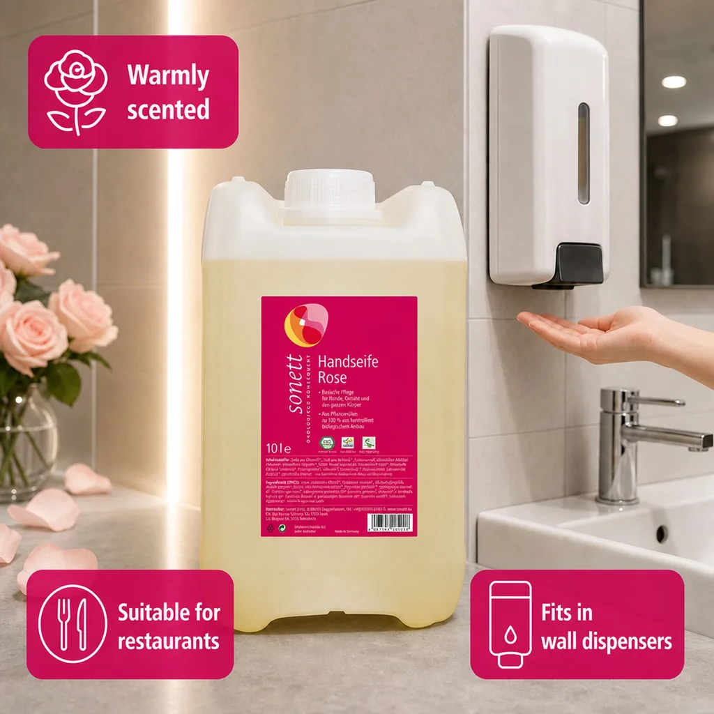 Hand Soap, Rose Scented, 10 Liter, Liquid Hand Soap, Natural Hand Soap