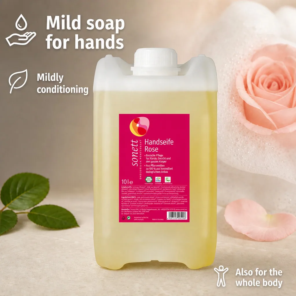 Hand Soap, Rose Scented, 10 Liter, Liquid Hand Soap, Natural Hand Soap