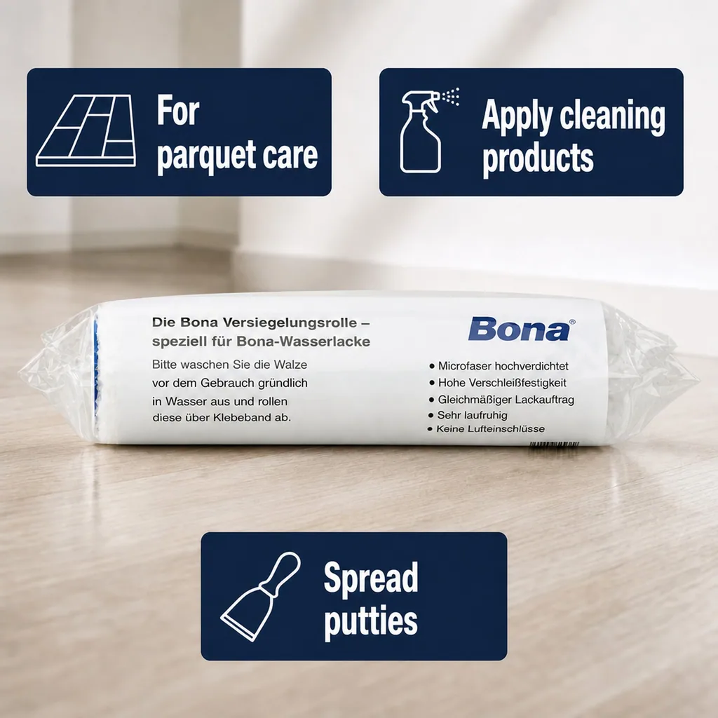 Paint Roller, 25cm, Sealing Roller, 11mm Lackwalze