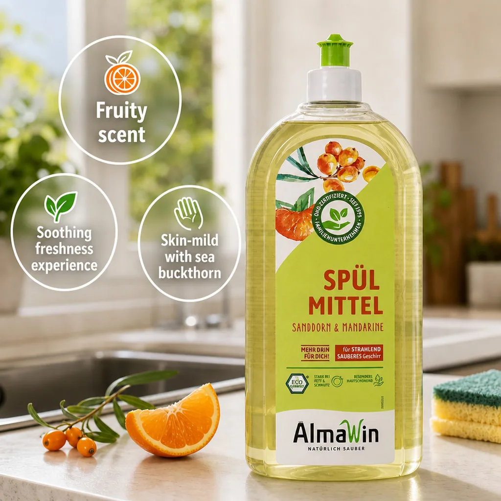 Dish Soap 1 Liter, Natural Dish Soap, Citrus Scented
