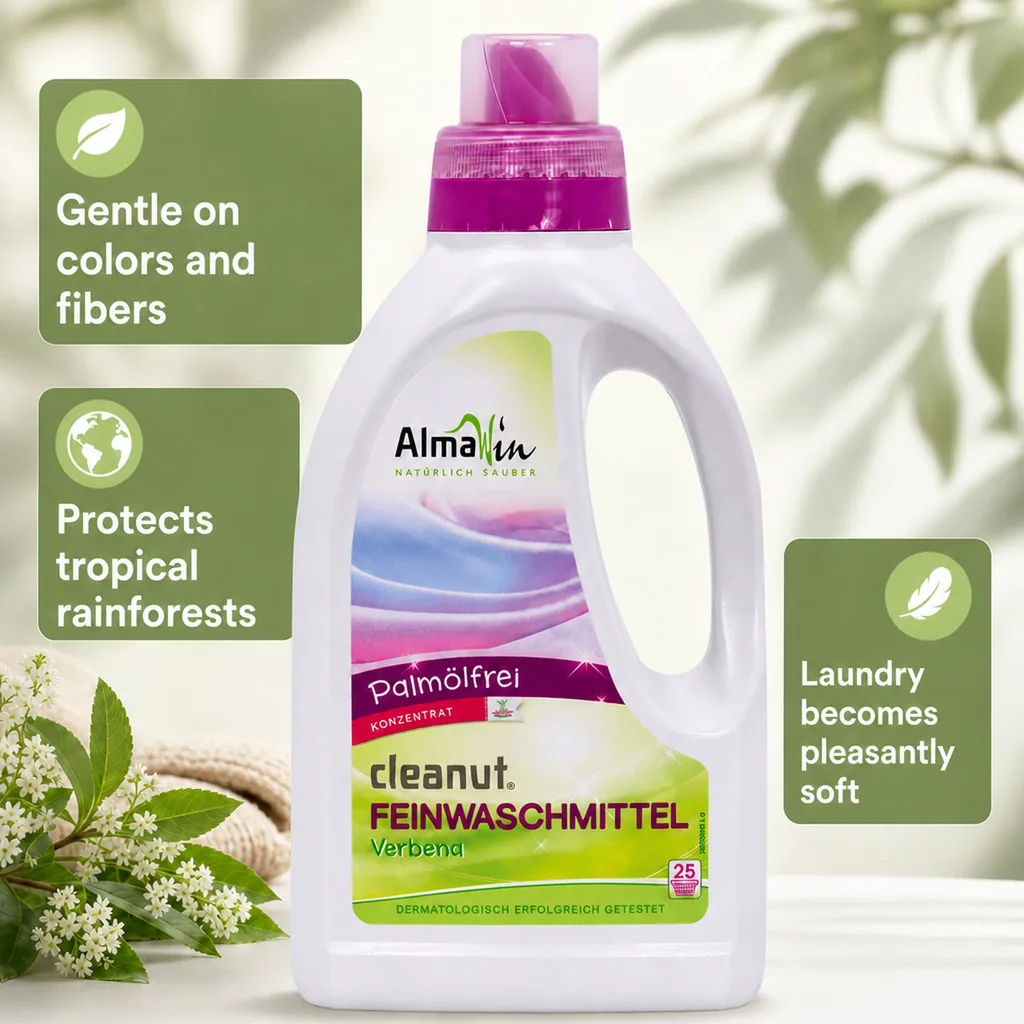 Delicate Laundry Detergent, 750 ml, Laundry Detergent for Colors, Gentle Laundry Detergent