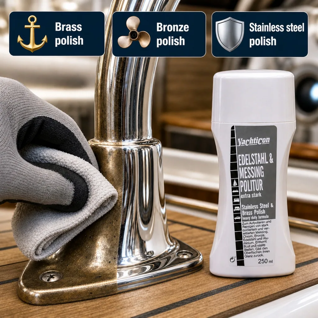 Metal Polish, Stainless Steel Polish, Brass Polish, Metal Cleaner 250 ml