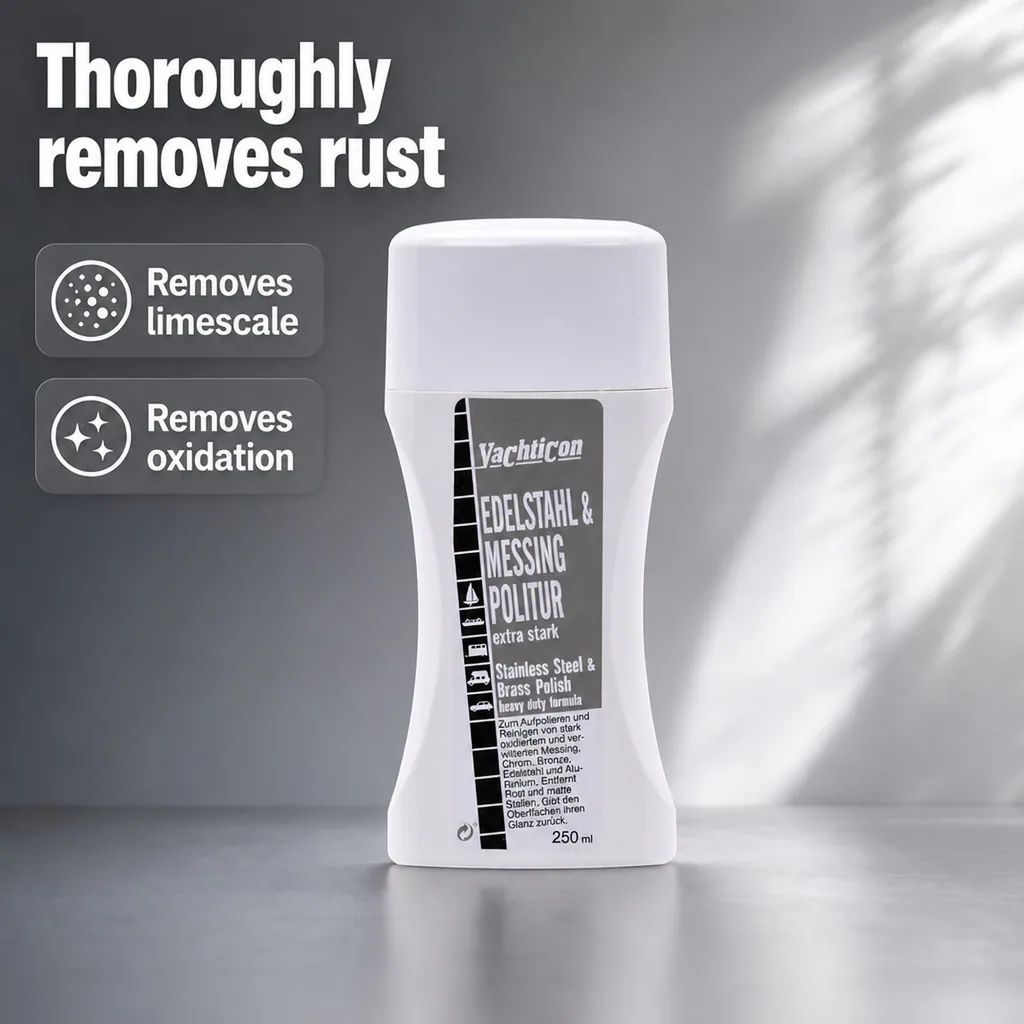 Metal Polish, Stainless Steel Polish, Brass Polish, Metal Cleaner 250 ml