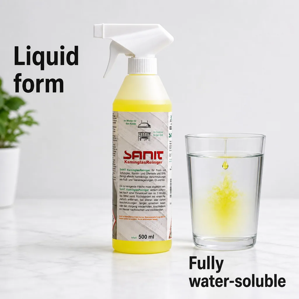 Fireplace Glass Cleaner 500 ml, Wood Stove Glass Cleaner, Fireplace Cleaner