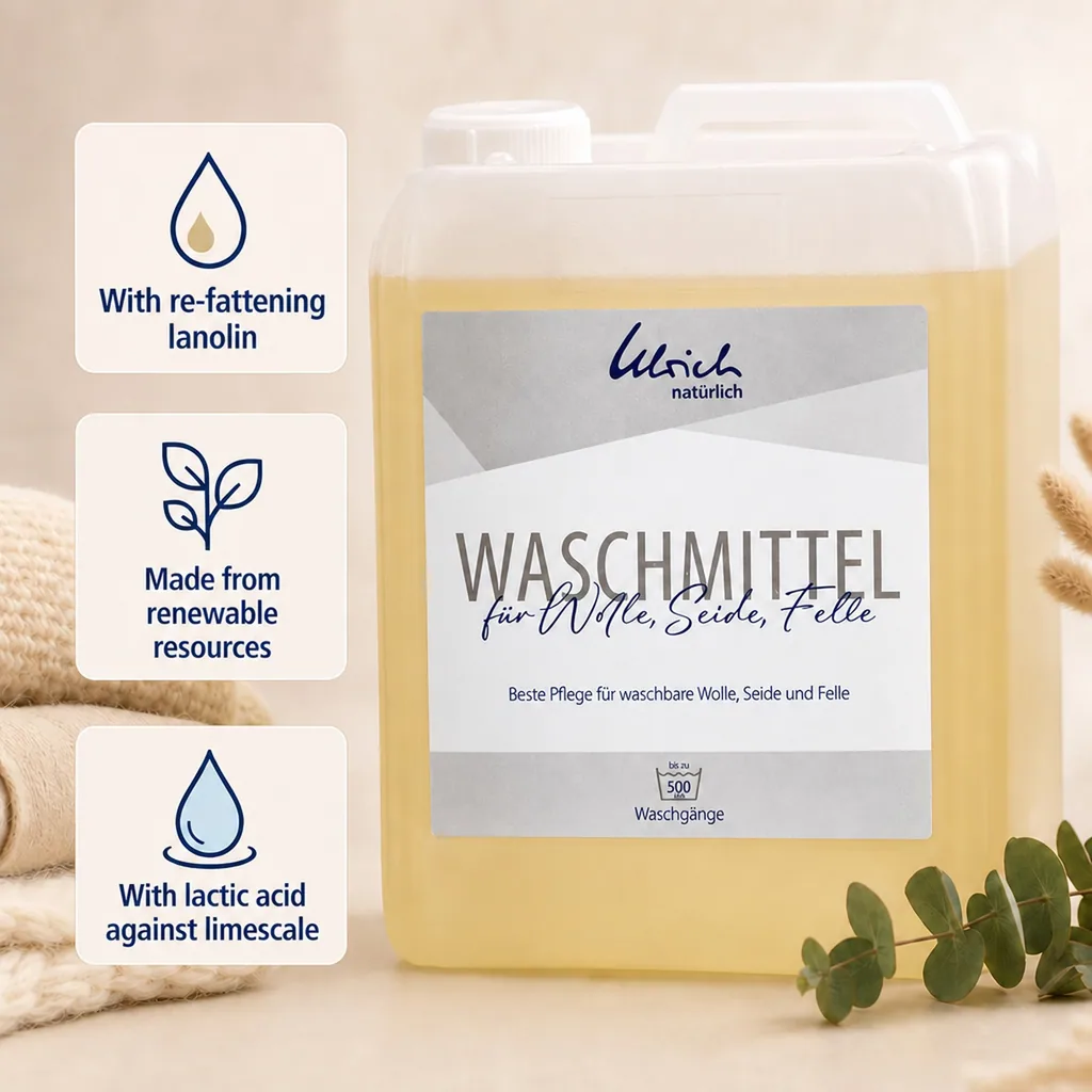 Wool Detergent 5 Liter, Silk Detergent, Delicate Detergent, Lanolin