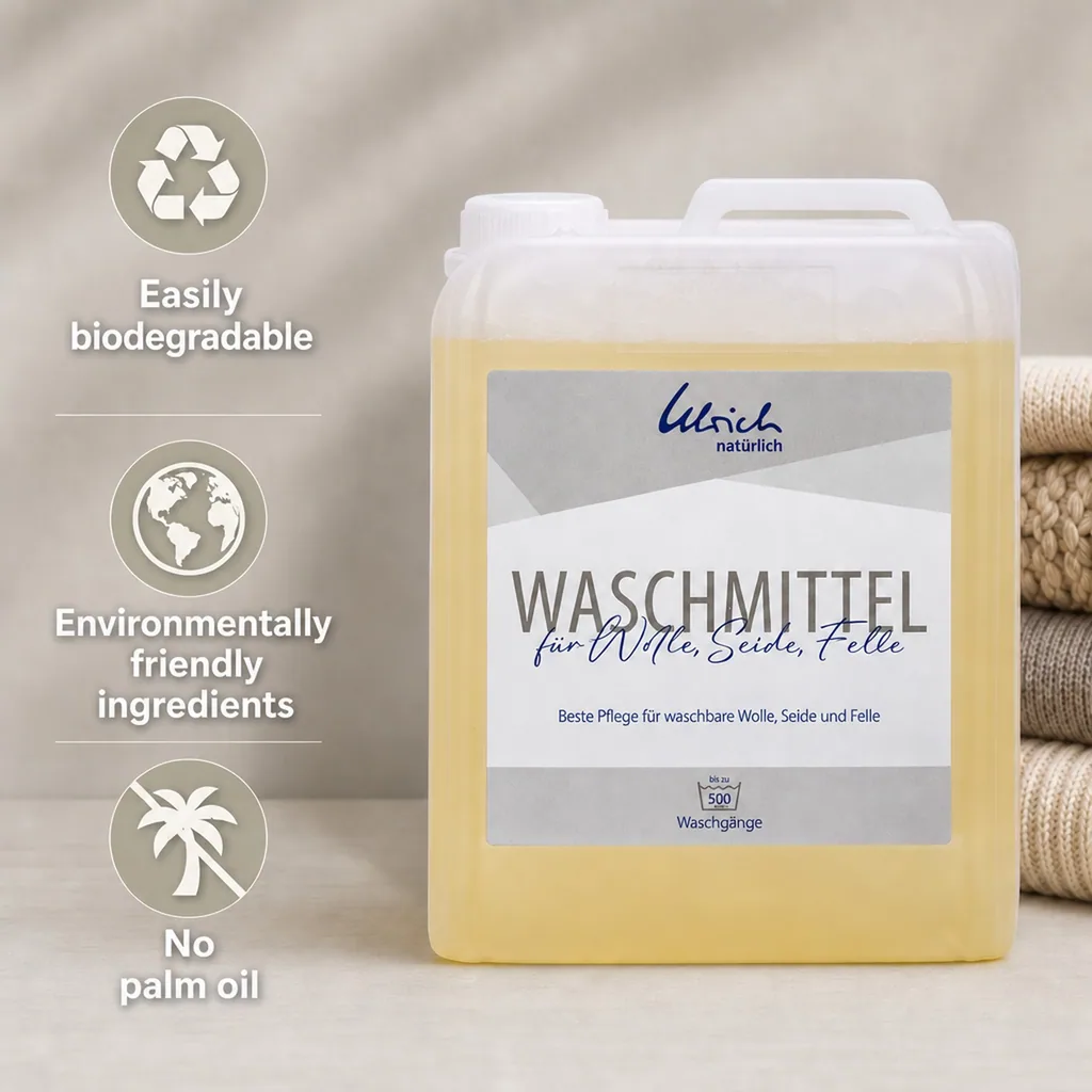 Wool Detergent 5 Liter, Silk Detergent, Delicate Detergent, Lanolin