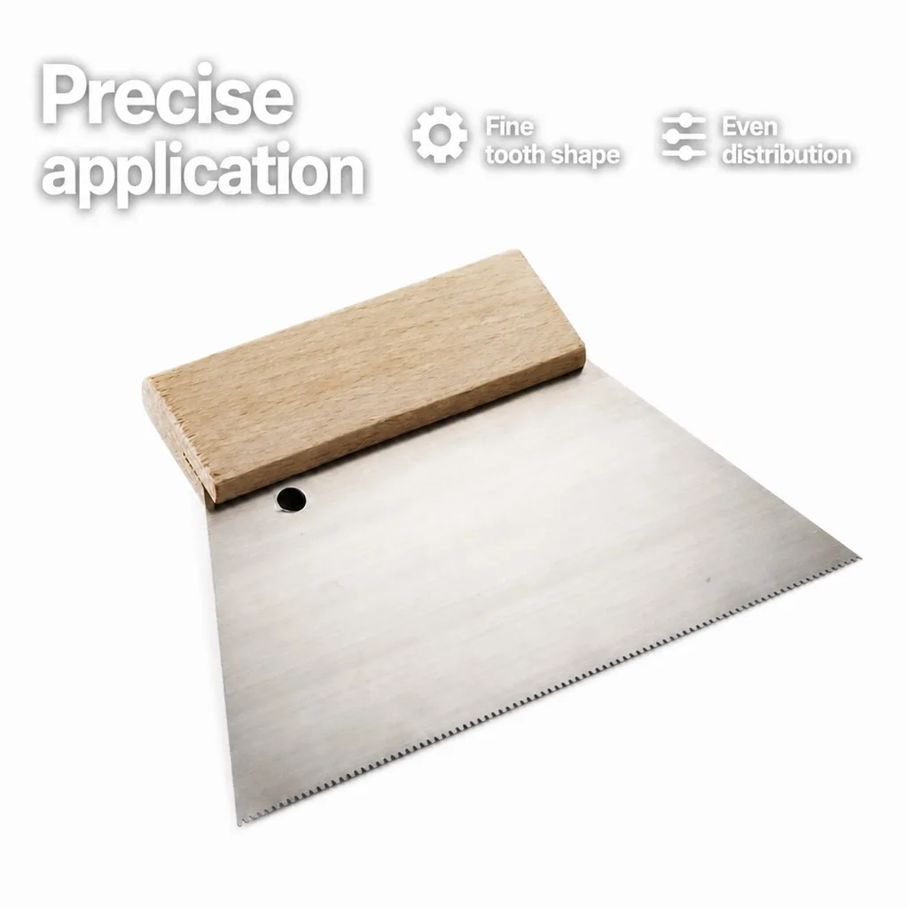 Trowel for Flooring Adhesive, Flooring Trowel, 250 mm Notched Trowel, D750 Trowel