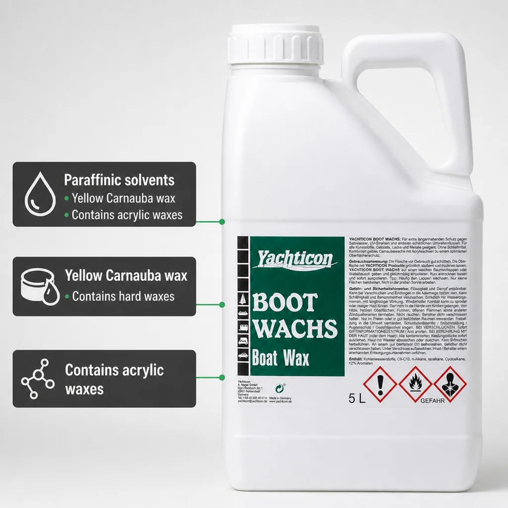 Boat Wax 5 Liter, Marine Wax, Boat Polish, Marine Polish, Yacht Wax