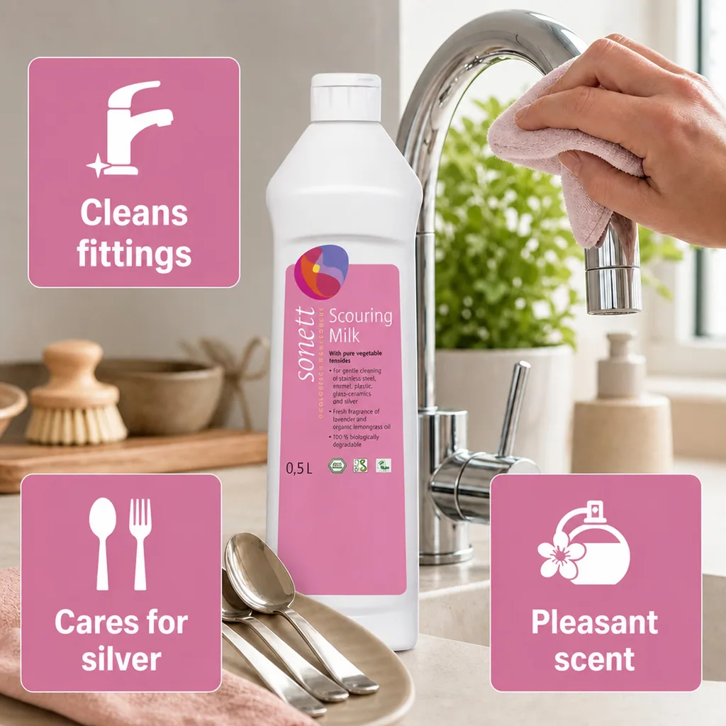 Cleaning Milk 500 ml, Scouring Milk, Kitchen Cleaner, Household Cleaner