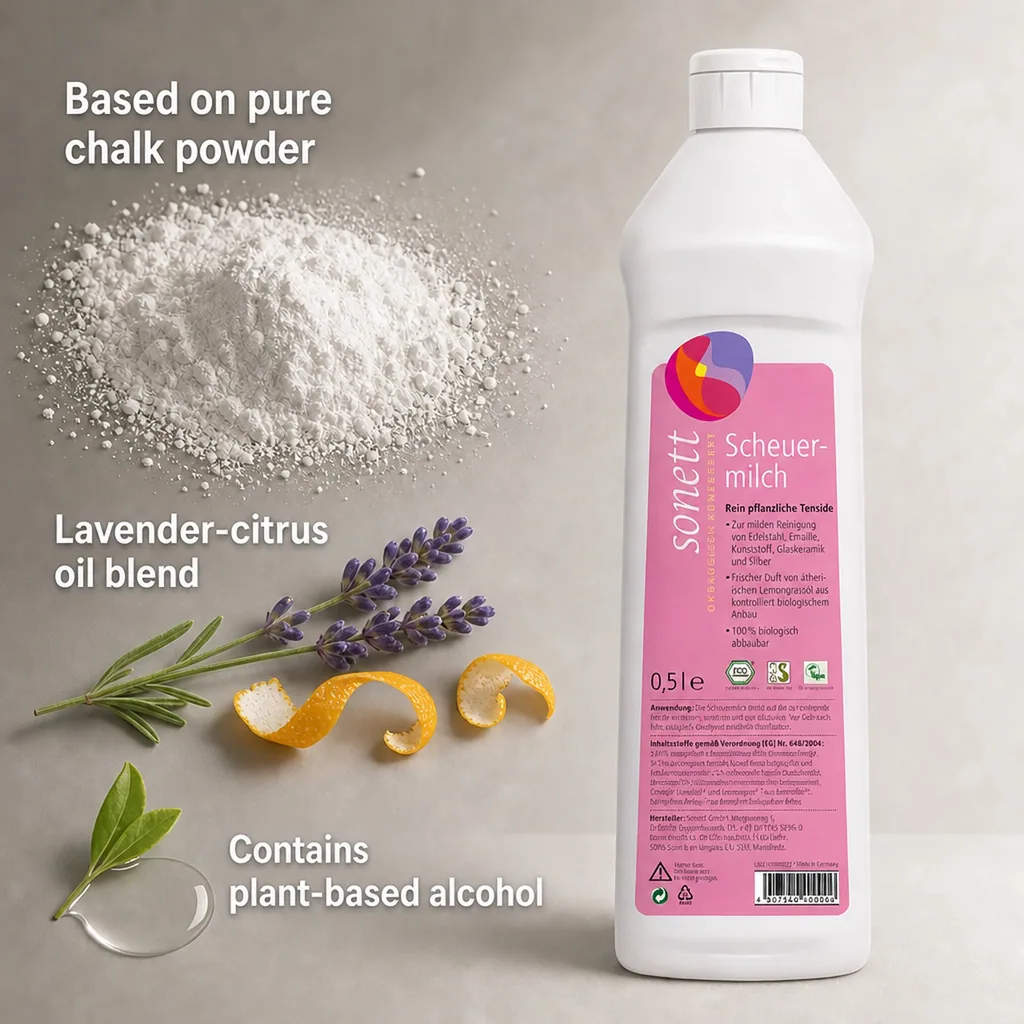 Cleaning Milk 500 ml, Scouring Milk, Kitchen Cleaner, Household Cleaner