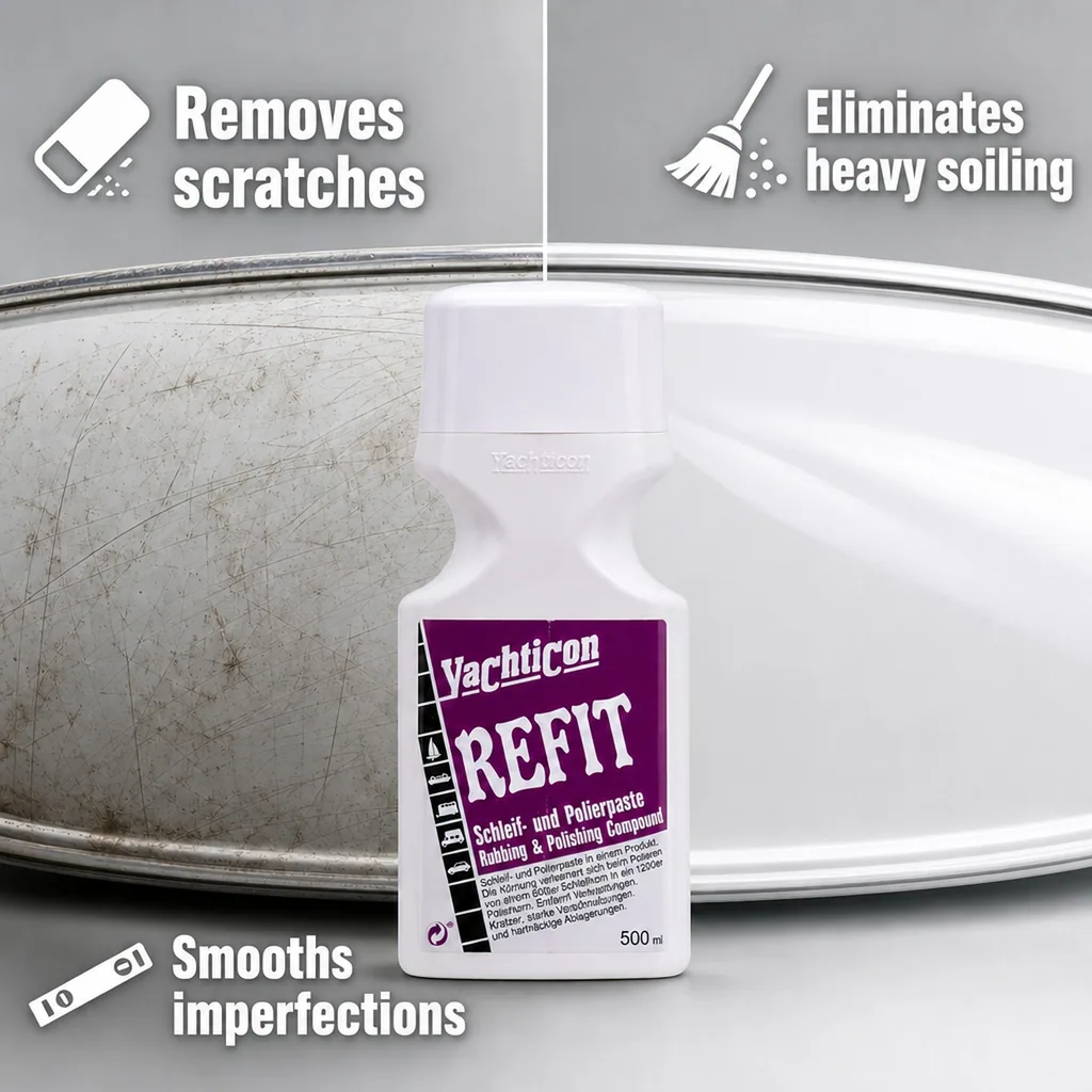 Boat polishing compound, marine polishing compound, boat scratch remover, 500 ml
