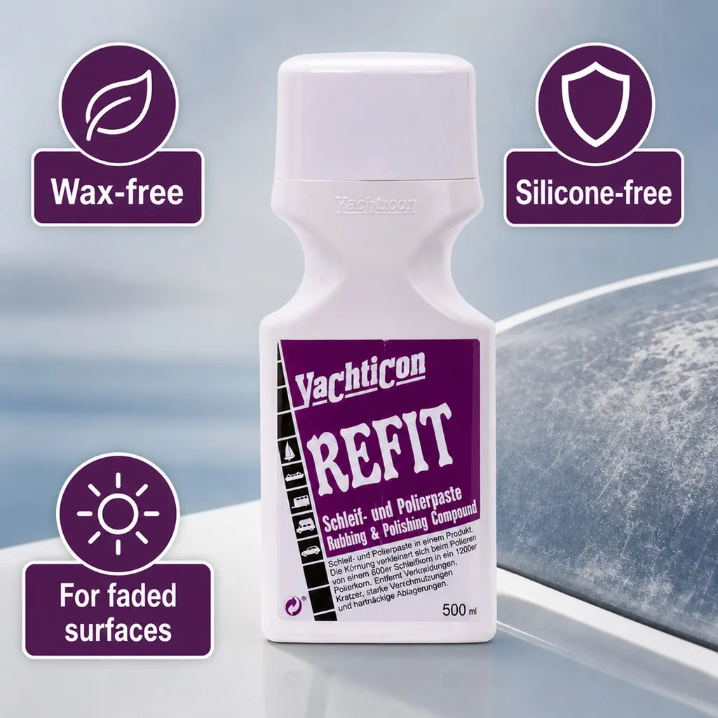 Boat polishing compound, marine polishing compound, boat scratch remover, 500 ml
