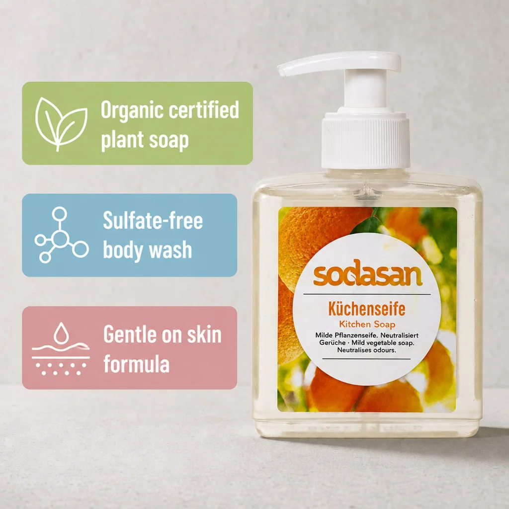 Kitchen Soap, Odor Neutralizing Soap, Natural Kitchen Soap, 300 ml