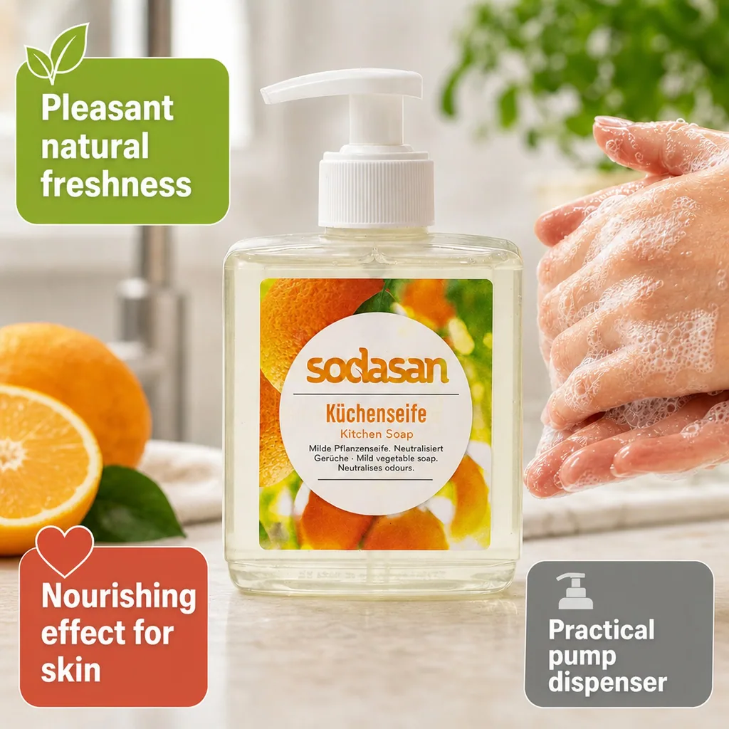 Kitchen Soap, Odor Neutralizing Soap, Natural Kitchen Soap, 300 ml