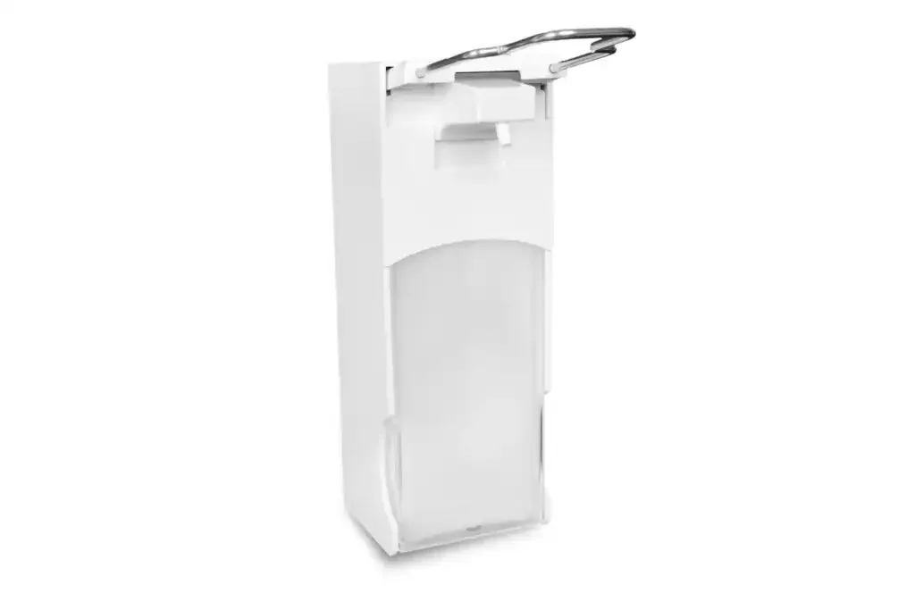 Soap Dispenser, Hand Soap Dispenser, Refillable, 1000 ml, Lever, white plastic