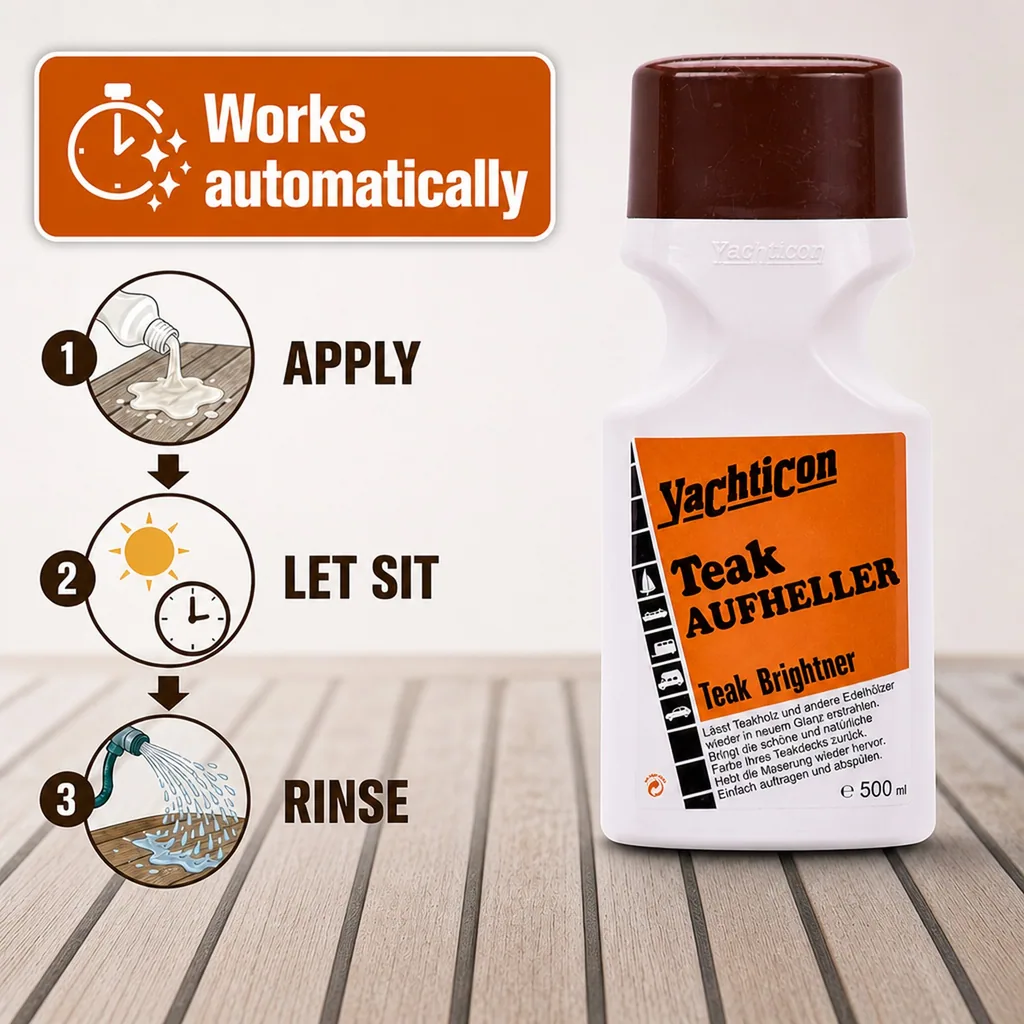 Teak Brightener 500ml, Teak Cleaner, Teak Restorer