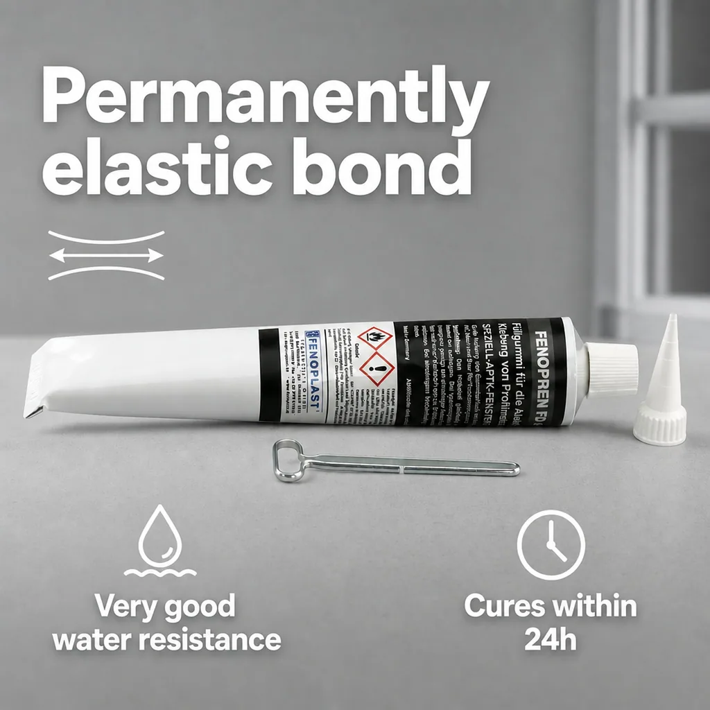 Adhesive Sealant, black sealant, 180 g, flexible sealant, filler