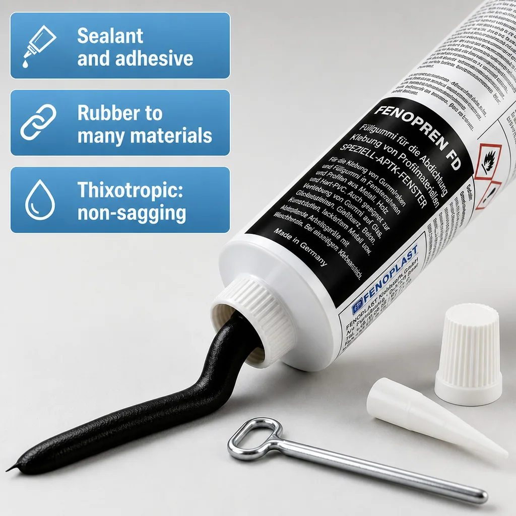 Adhesive Sealant, black sealant, 180 g, flexible sealant, filler