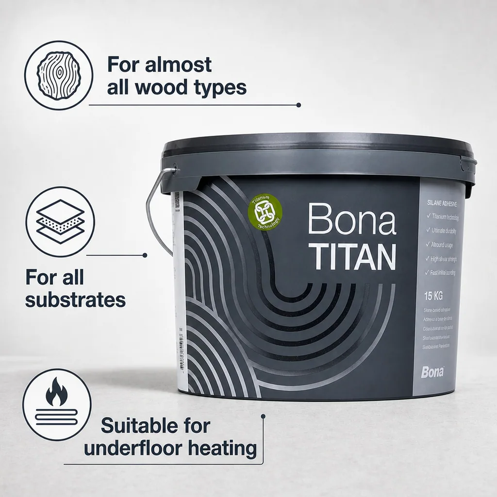 Wood Flooring Adhesive, Parquet Adhesive, 15 kg High Performance Wood Adhesive