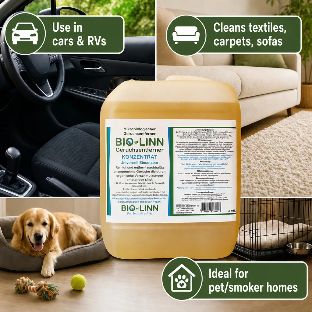 Odor Eliminator Concentrate 10 Liter Refill, Odor Remover, Organic Odor Eliminator