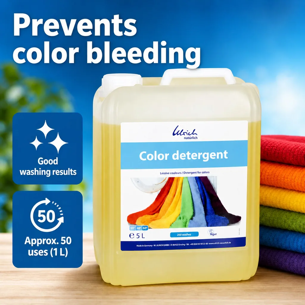 Color Laundry Detergent 5 Liter, Liquid, Vegan, Natural, Color Safe Detergent