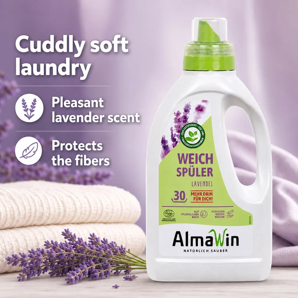 Fabric Softener, 750 ml, Lavender Fabric Softener, Natural Fabric Softener
