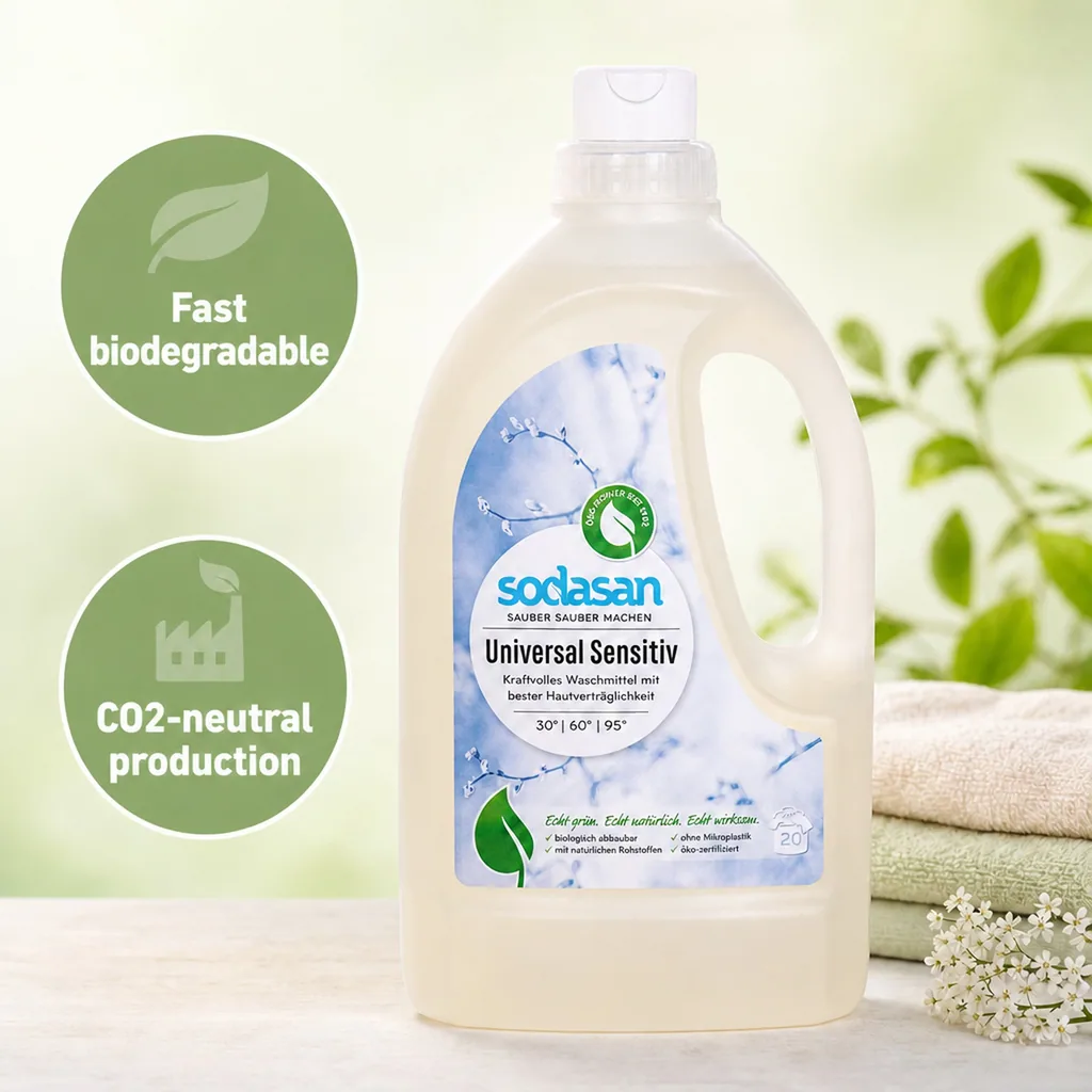 Sensitive Laundry Detergent 1,5 Liter, Universal Laundry Detergent, Eco Laundry Detergent